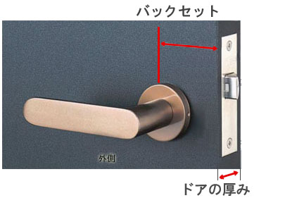MIWA LOFレバーハンドル錠(片側戸襖ハンドル) 取替え 交換用アルミ製