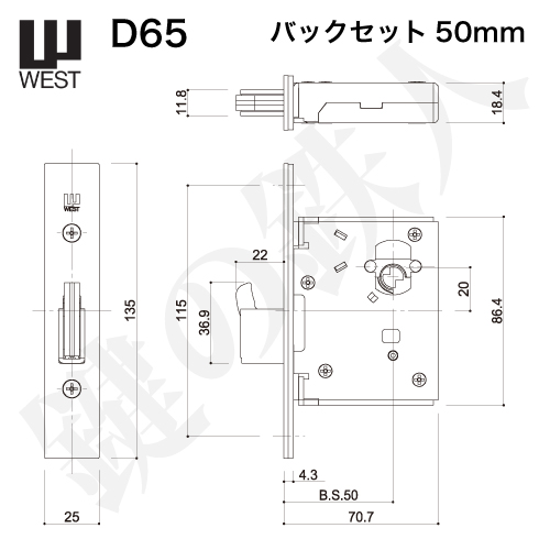 WEST 錠ケース D65