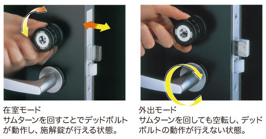 在宅モード　外出モード