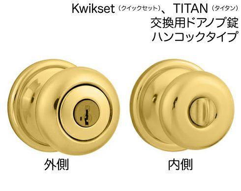 Kwikset（クイックセット）、TITAN（タイタン）取り換え用