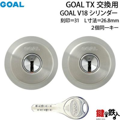 67-2P】GOAL TX交換用 GOAL V18シリンダーテールピースの数字